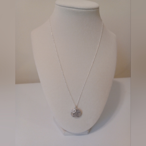 VINTAGE 925 RJ AVON STERLING SILVER INITIAL "J" LOVE NECKLACE 18 "L. - Picture 5 of 6